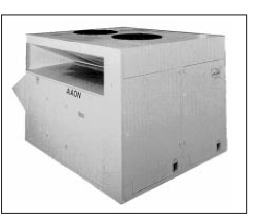 AAON RK Series large-cabinet combination rooftop unit, 26-60 ton class