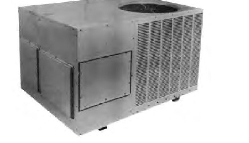 Amana PGB series package gas/electric rooftop unit, A-generation cabinet
