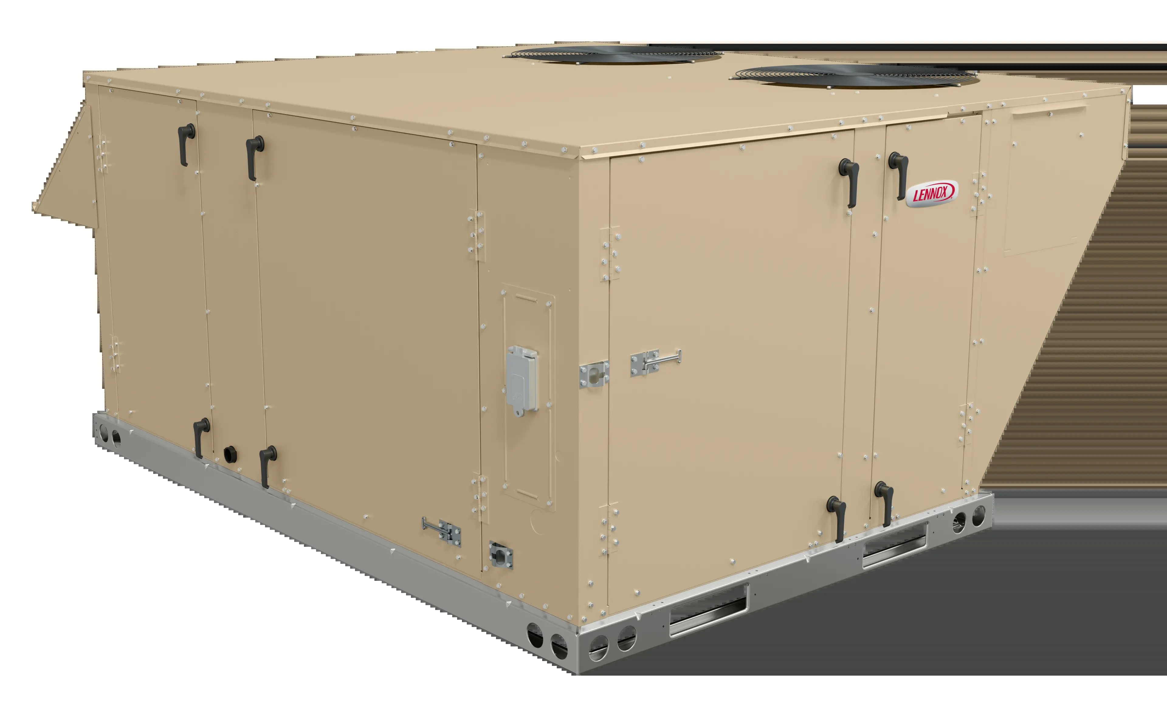 Lennox Strategos commercial packaged rooftop unit, official manufacturer product render