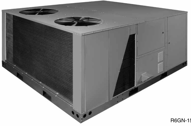 Mammoth R6GN-150 series single package gas heat/electric cooling rooftop unit