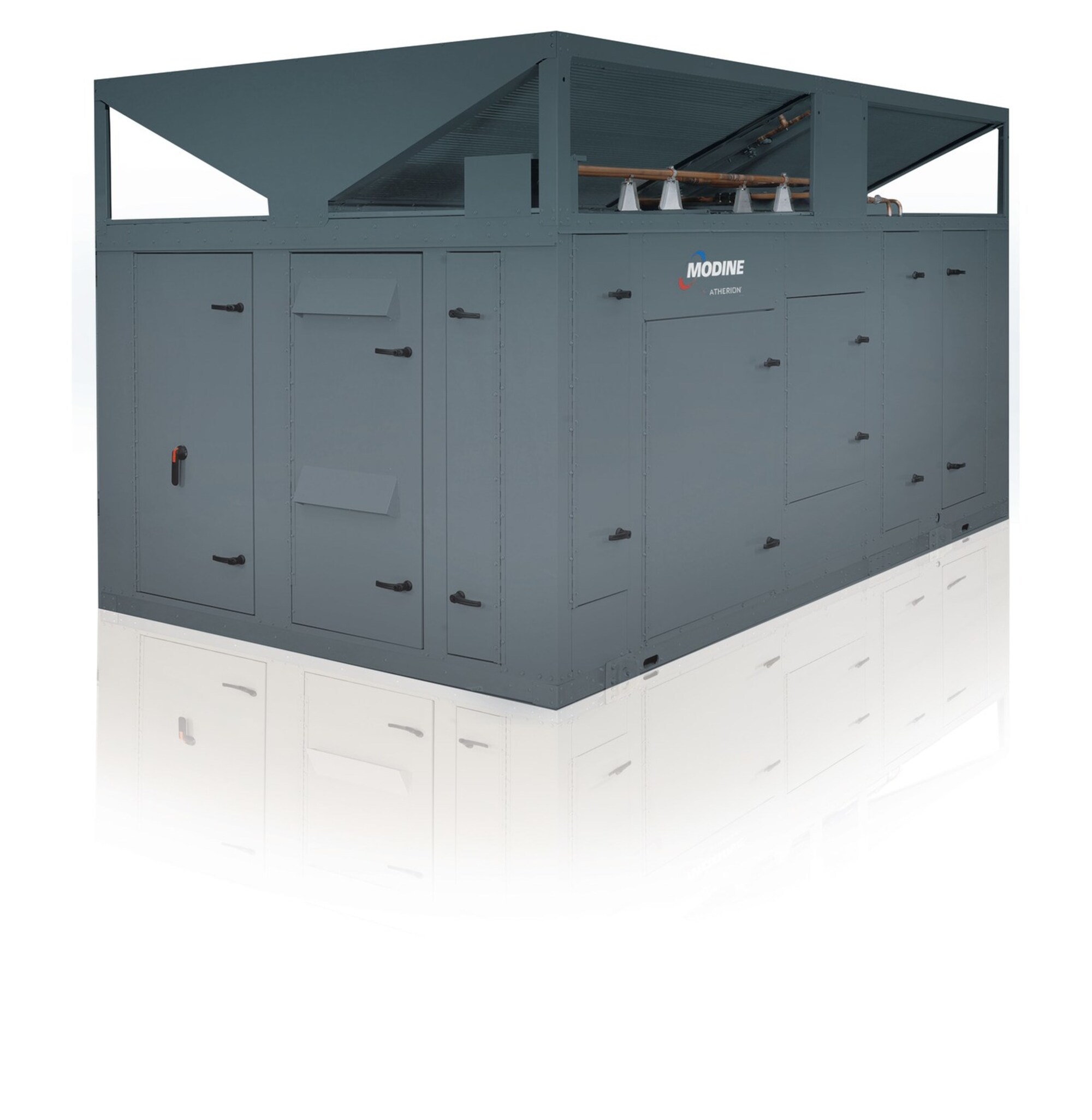 Modine Atherion MPR D-Cabinet rooftop packaged HVAC unit, 30-60 ton
