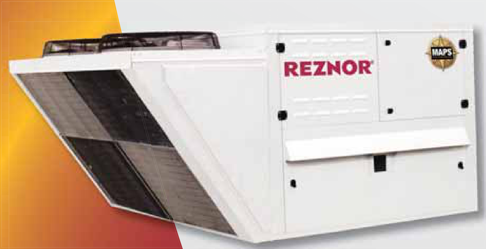 Reznor MAPS packaged rooftop makeup-air unit, representative of the RDDA/RDCA MAPS II family