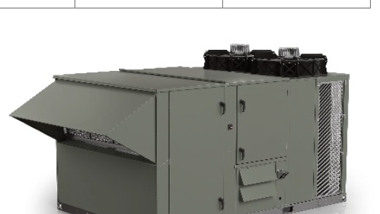 Valent VR-400 rooftop unit, representative of the VR casing series