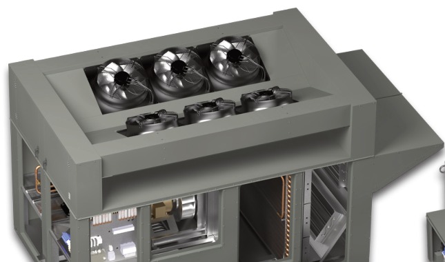 Valent VX-312 dedicated outdoor air system unit, representative of the VX 112/212/312 casing series